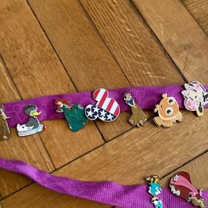 Wow! 16 Disney pins on purple belt!